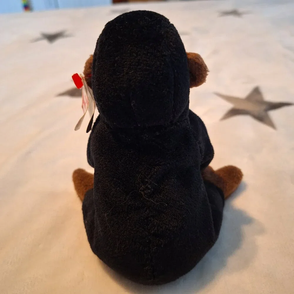 1996 Vintage Ty Beanie Baby Congo the Gorilla Plush Toy With Hang Tag‎ Attached